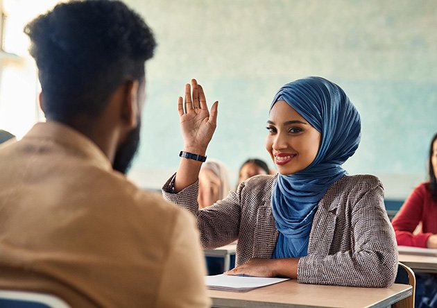 Muslim-woman-attending-language-lessons