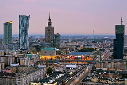 Warsaw at dawn